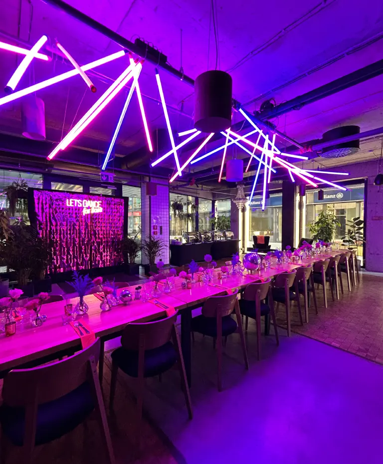 pomieszczenie przygotowane pod event